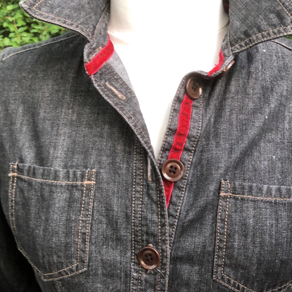 Boden Black Denim L/S shirt dress sz 6US/10UK and sz 8US/12UK - Picture 5 of 17